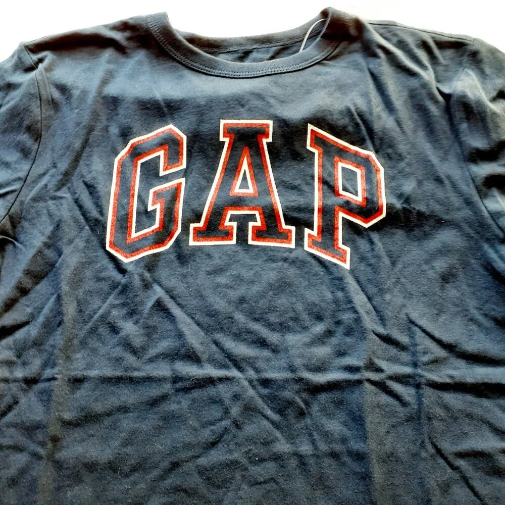 Gap Boys T-Shirt Logo Navy Short Sleeve XXL 14-16 New